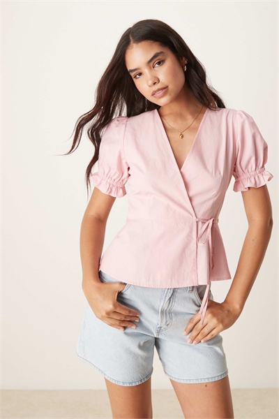 Топ с V-образным вырезом спереди артикул 148553322