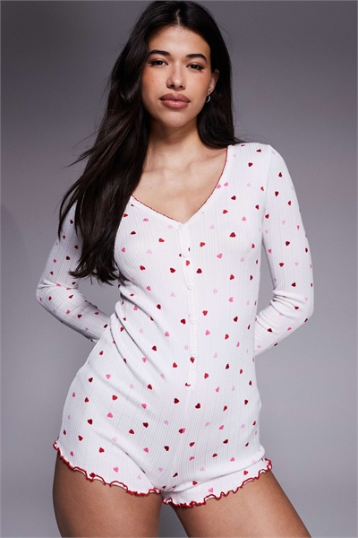 Комбинезон с вырезом в форме сердца артикул 152227124