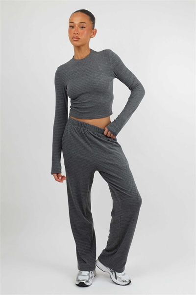 Брюки Mila с мягкой полоской и мелкой ребристой текстурой артикул 155739307