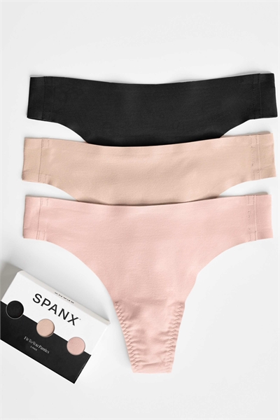 SPANX Smooth Fit to You: набор из 3 эластичных стрингов артикул 150523228