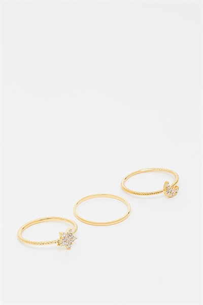 Набор из 3-х кольц «Небесные» артикул 151447632