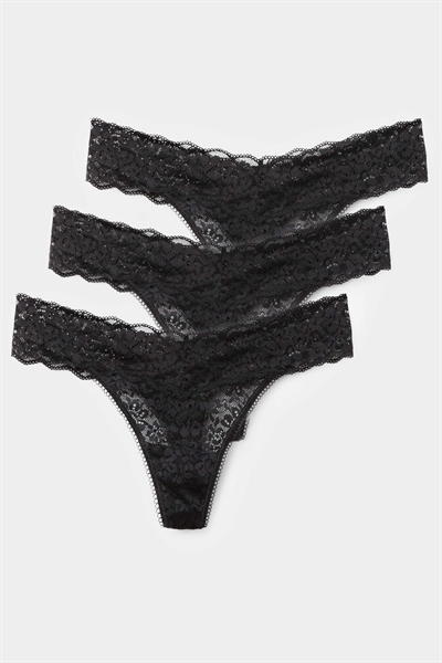 Набор из 3 стрингов с высоким вырезом артикул 153537920