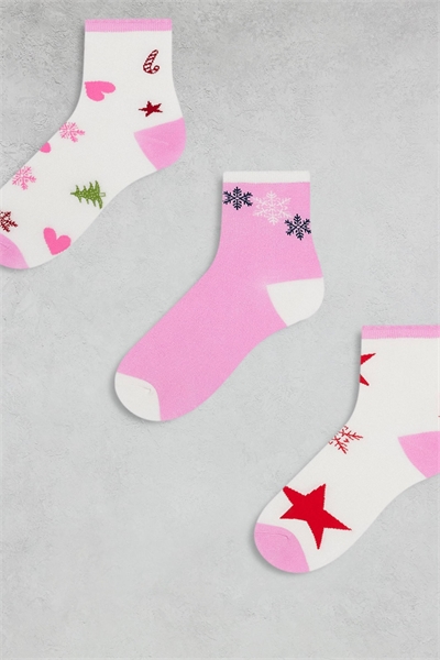 Рождественский набор из 3-х рождественских носков артикул 143453200