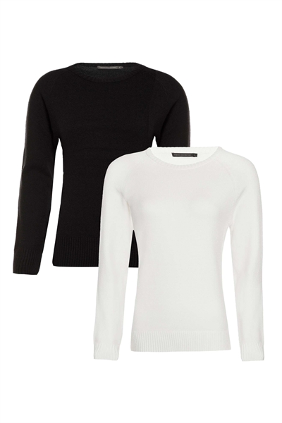 Набор из 2 уютных свитшотов с рагланными рукавами и мягкой на ощупь тканью артикул 152399615