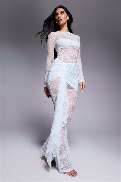 Эксклюзивный комбинезон с кружевными драпировками от Джейми артикул 142844984