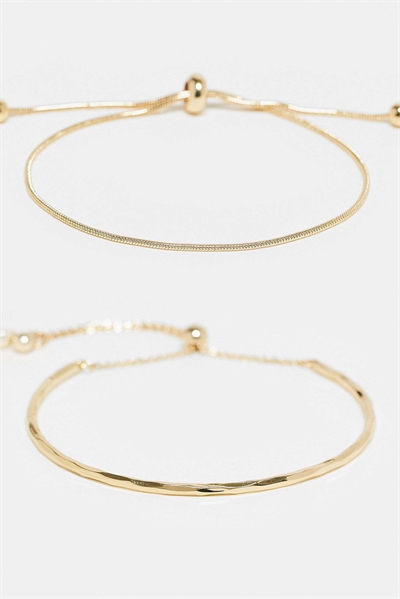 Набор из 2 браслетов с простым застежкой-тогглом артикул 124593875