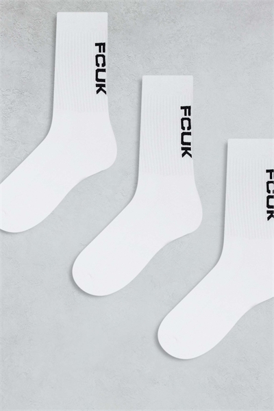 French Connection FCUK: набор из 3 пар носков с логотипом артикул 143327109