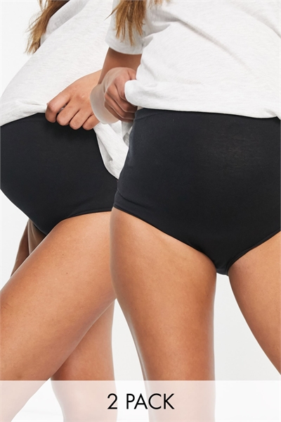 Mamalicious: набор из 2 пар утягивающих трусиков с высокой талией для беременных артикул 116779776