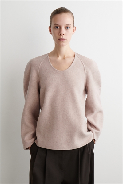 Топ из шерсти с двойной поверхностью артикул 1299498001