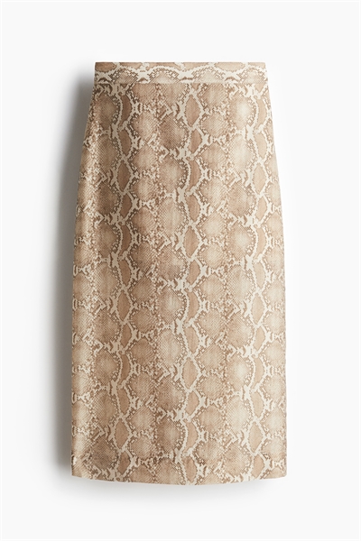 Юбка-карандаш из смеси лиоцелла артикул 1289165002