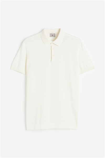 Рубашка-поло Slim Fit из шелковой смеси артикул 0936065010