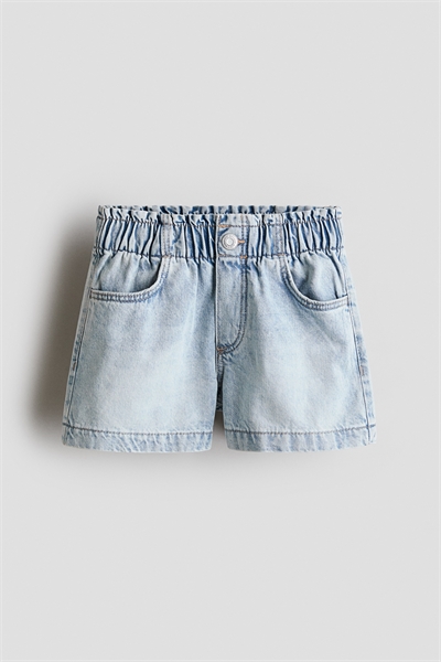 Джинсовые шорты свободного кроя артикул 1115791027