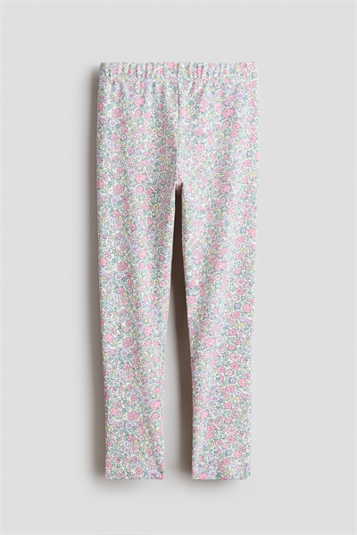 Леггинсы из принтованного трикотажа артикул 1216949025