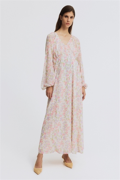 Платье-макси с воздушными рукавами MAMA артикул 1255730003