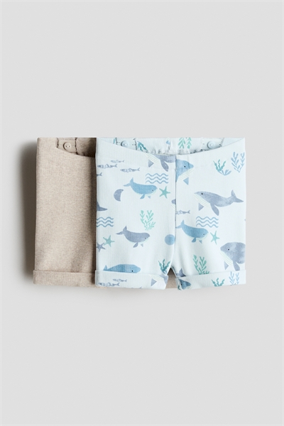 Шорты из хлопкового джерси 2 шт. артикул 1262119005