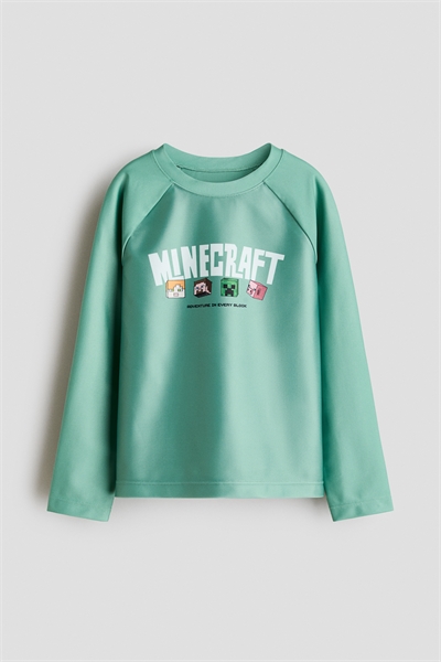 Купальный топ с принтом UPF 50 артикул 1271892006