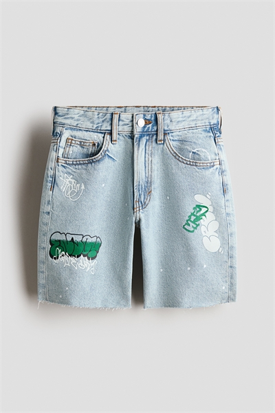 Джинсовые шорты Loose fit артикул 1273025016