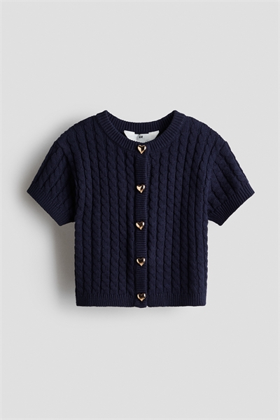 Кардиган трикотажный с узором артикул 1302459008