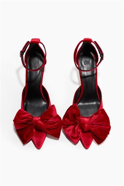 Велюровые туфли с декором в виде банта артикул 1304320001