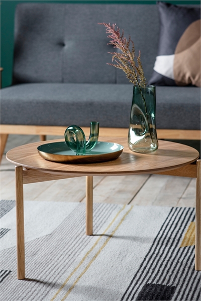 Кофейный столик из шпона дерева артикул 1312764001