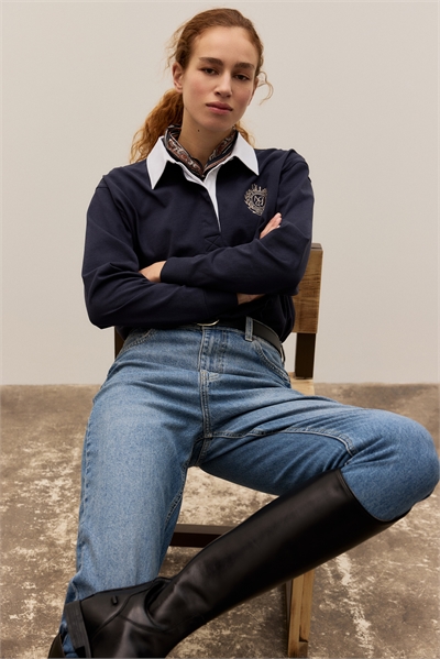 Рубашка из хлопка с регулярным кроем артикул 1317932001