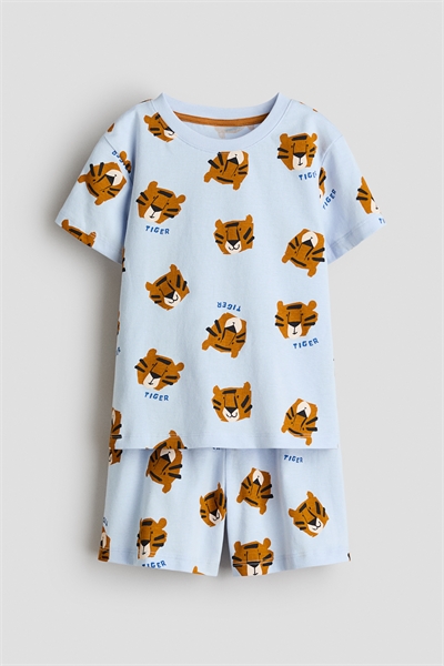 Пижама с принтом, футболка и шорты артикул 1318204004