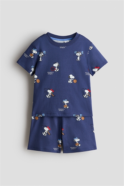 Пижама из хлопка с принтом артикул 1318206015