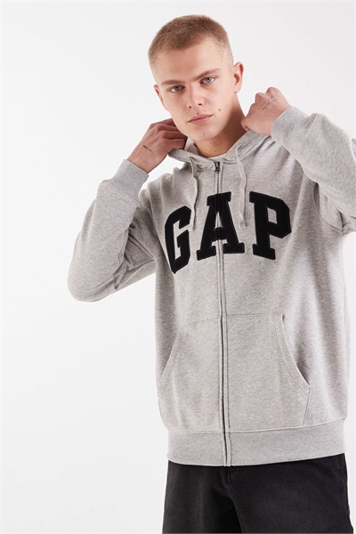 Толстовка с капюшоном на молнии и логотипом артикул 155313163
