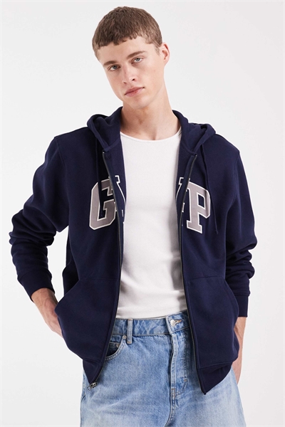 Толстовка с капюшоном на молнии и логотипом артикул 155313201