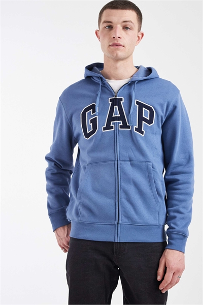 Толстовка с капюшоном на молнии и логотипом артикул 155313188