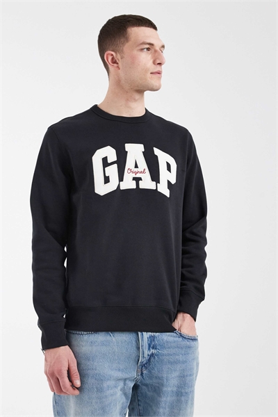 Толстовка с круглым вырезом и оригинальным логотипом артикул 155313184