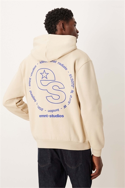 Свободная толстовка с принтом логотипа артикул 153528315