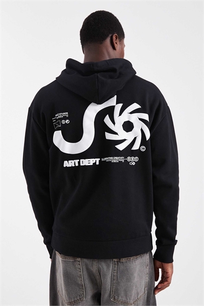 Свободная толстовка с логотипом, нанесенным методом пуф-печати артикул 153681973