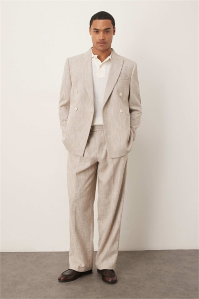 Брюки свободного кроя с зауженными штанинами артикул 150074670