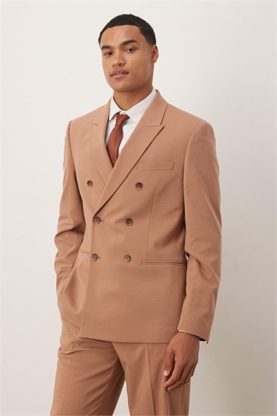 Двубортный приталенный пиджак артикул 143214882