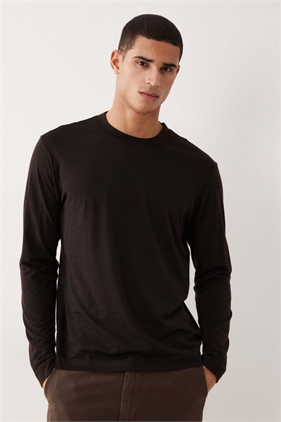 Футболка с длинным рукавом из высококачественной шерстяной смеси артикул 151559925