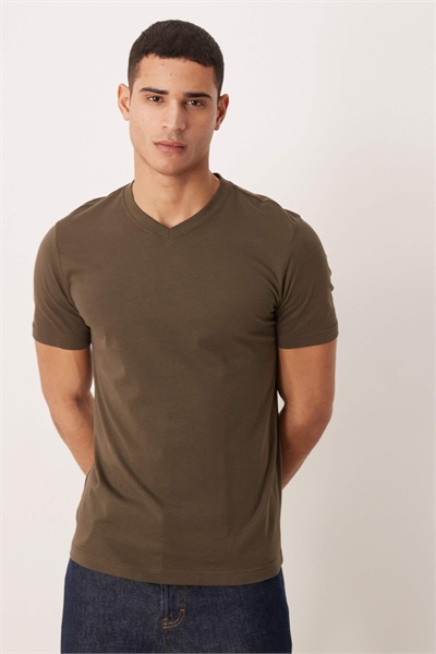 Футболка свободного кроя с V-образным вырезом артикул 154316140