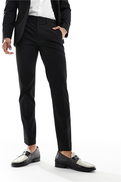 Брюки-смокинг приталенного кроя артикул 134092034