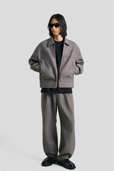 Брюки из фланели свободного кроя артикул 153119742