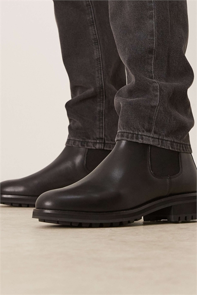 Кожаные ботинки Bryson Chelsea черного цвета артикул 148784893