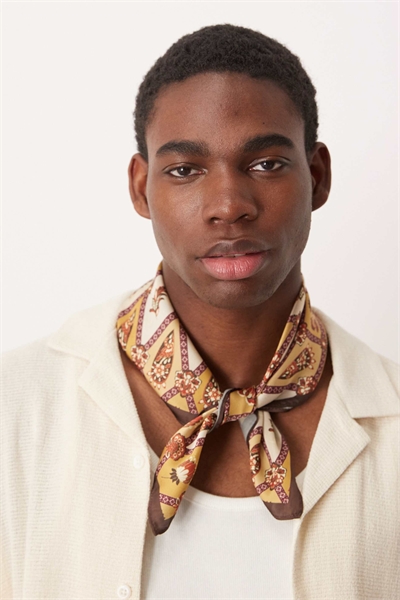 Атласная бандана с узором в стиле винтаж артикул 147826462