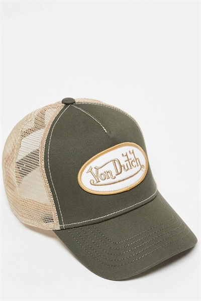 Классическая кепка-тракер цвета хаки артикул 149627917