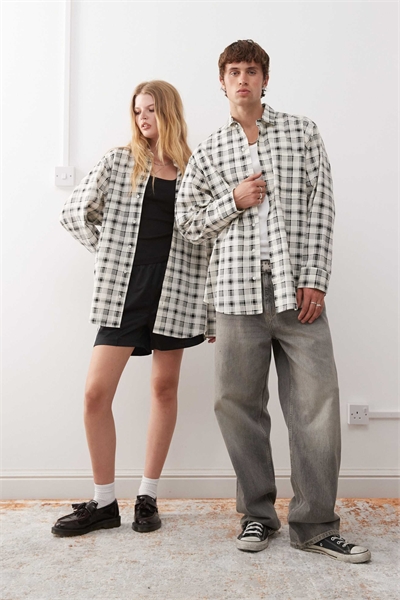 Рубашка в клетку унисекс артикул 147265400