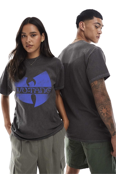Футболка свободного кроя с логотипом Wu-Tang Clan артикул 156286636