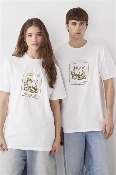 Футболка с принтом в стиле мультфильма Wu-Tang Clan свободного кроя артикул 156286758