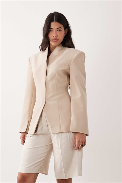 Блейзер с высоким воротником артикул 155967484