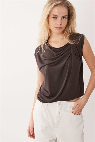 Топ без рукавов с завязкой на шее артикул 156235468