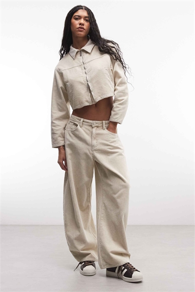 Джинсы свободного кроя с подколенным швом co-ord артикул 155209911