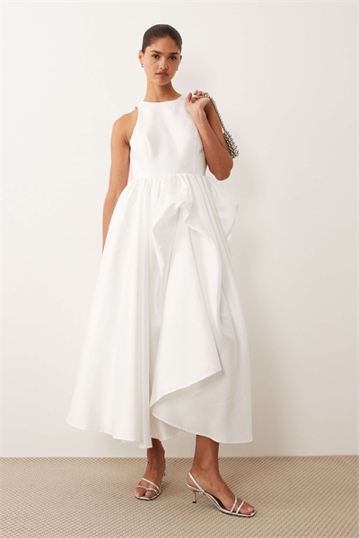 Макси-платье-ками с объемным расклешенным подолом артикул 153668005