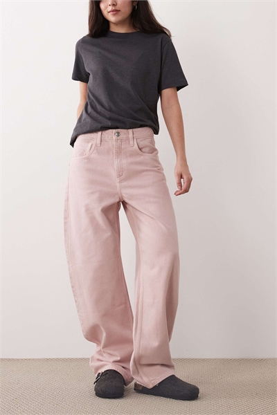 Джинсы-бочки из 100% хлопка артикул 155128939